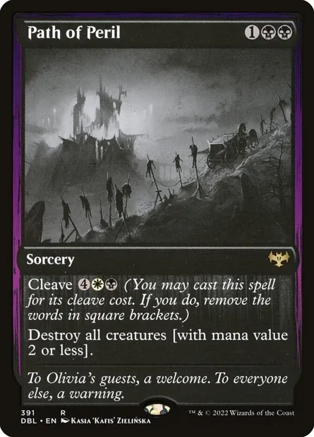Chemin du péril, carte Magic DBL 391 — extension Innistrad : Double Programme