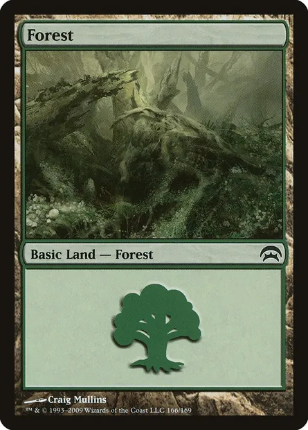Forest, Magic card HOP 166 — Planechase set