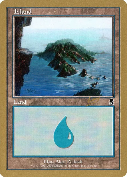 Île, carte Magic WC02 rl335 — extension World Championship Decks 2002