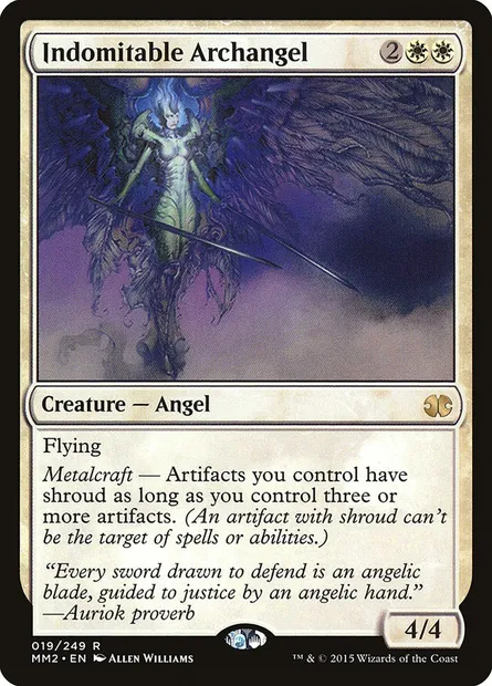 Archange indomptable, carte Magic MM2 19 — extension Modern Masters 2015