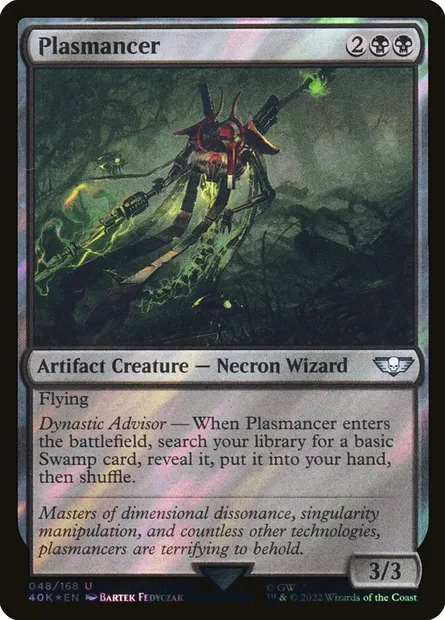 Plasmancien, carte Magic 40K 48★ — extension Warhammer 40,000 Commander