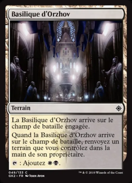 Basilique d'Orzhov, carte Magic GK2 49 — extension RNA Guild Kit
