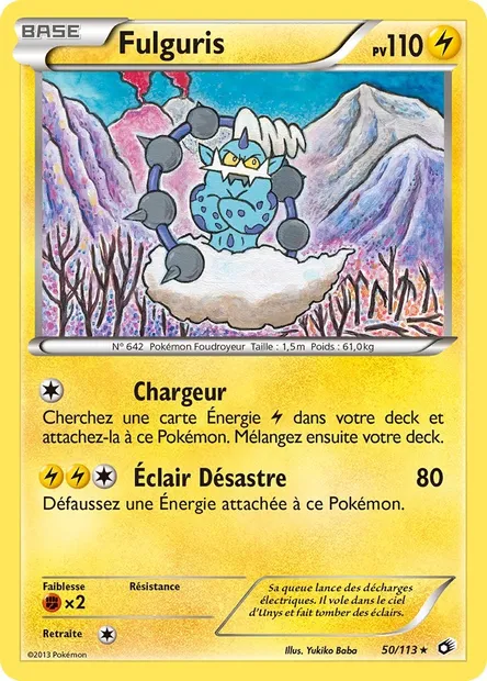 Fulguris, carte Pokémon LTR 50 — extension Legendary Treasures