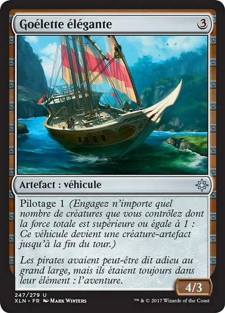 Goélette élégante, carte Magic XLN 247 — extension Ixalan