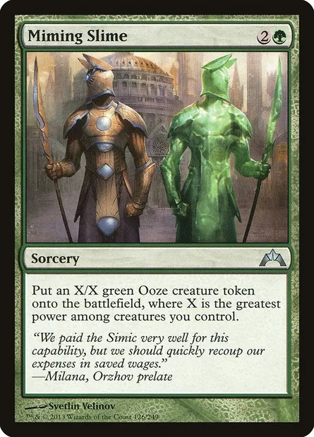 Miming Slime, Magic card GTC 126 — Gatecrash set