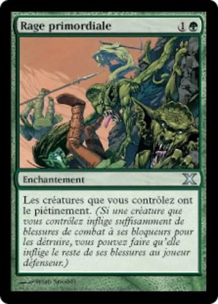 Rage primordiale, carte Magic 10E 286 — extension Dixième édition