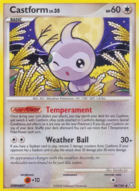 Castform, Pokémon card LA 48 — Legends Awakened set