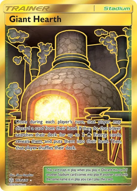Giant Hearth, Pokémon card CEC 263 — Cosmic Eclipse set