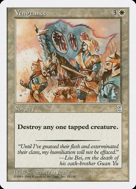 Vengeance, Magic card PTK 28 — Portal Three Kingdoms set
