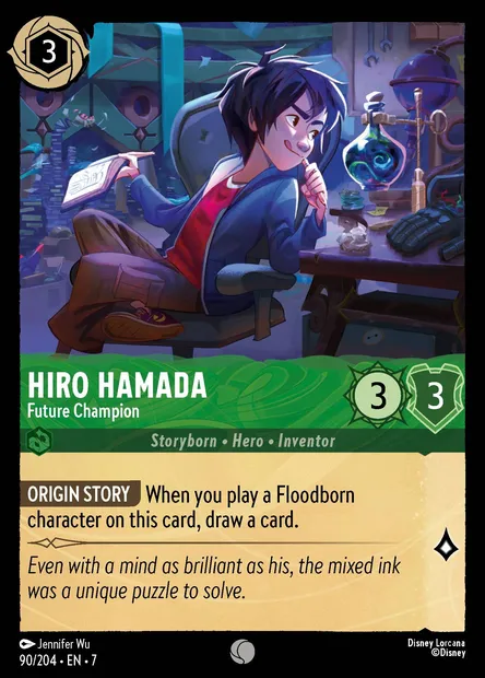 Hiro Hamada - Future Champion, Disney Lorcana card CH7-090 — Archazia's Island set