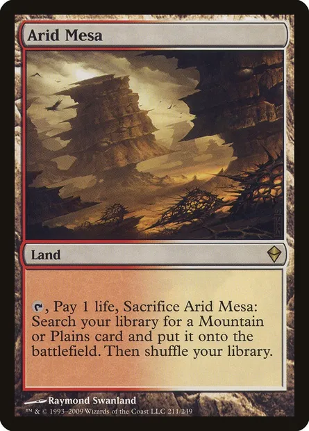 Arid Mesa, Magic card ZEN 211 — Zendikar set