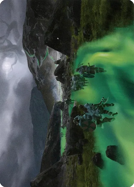 Path to the World Tree // Path to the World Tree, carte Magic AKHM 50 — extension Kaldheim Art Series