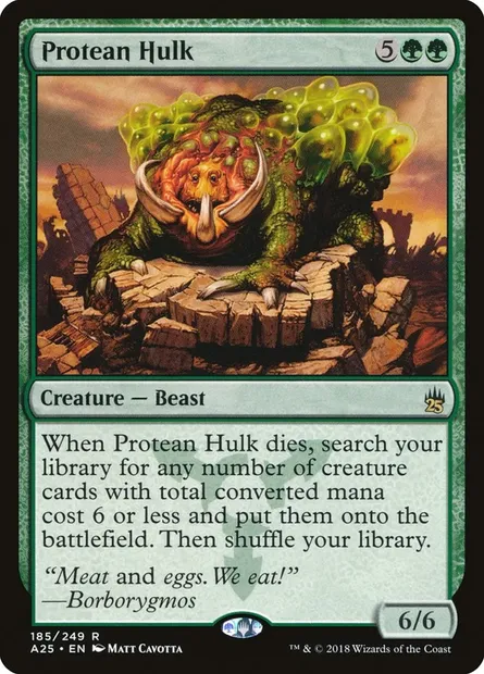 Protean Hulk, Magic card A25 185 — Masters 25 set
