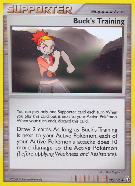 Buck's Training, Pokémon card LA 130 — Legends Awakened set