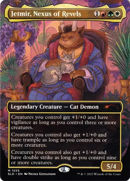 Jetmir, Nexus of Revels // Jetmir, Nexus of Revels, carte Magic SLD 1555 — extension Secret Lair Drop
