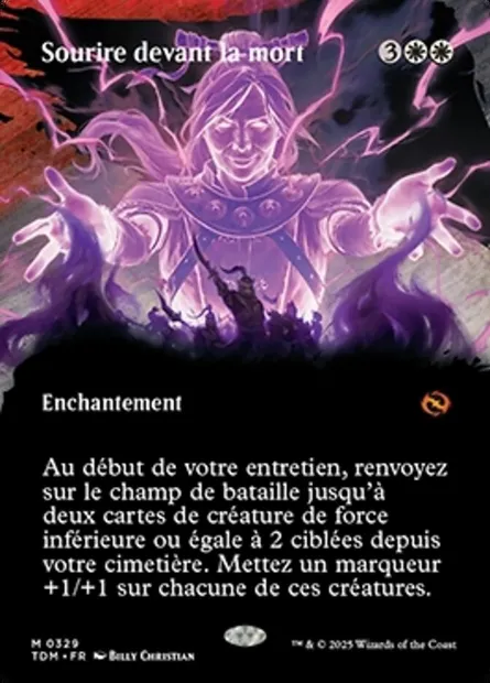 Sourire devant la mort, carte Magic TDM 329 — extension Tarkir: Dragonstorm
