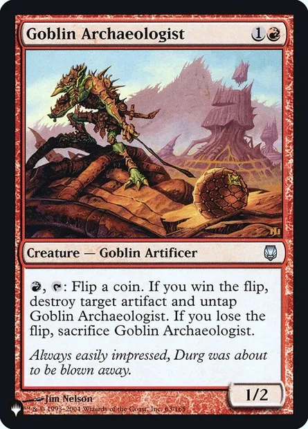 Archéologue gobelin, carte Magic PLST DST-63 — extension The List