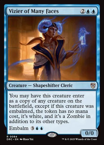 Vizier of Many Faces, Magic card DRC 84 — Aetherdrift Commander set