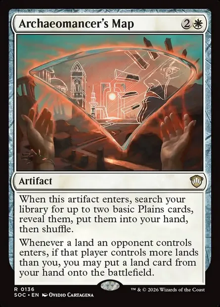 Archaeomancer's Map, Magic card SOC 136 — Secrets of Strixhaven Commander set