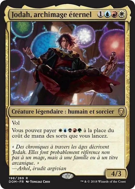 Jodah, archimage éternel, carte Magic DOM 198 — extension Dominaria