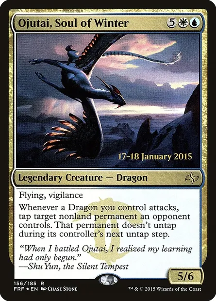 Ojutaï, âme de l'hiver, carte Magic PFRF 156s — extension Fate Reforged Promos