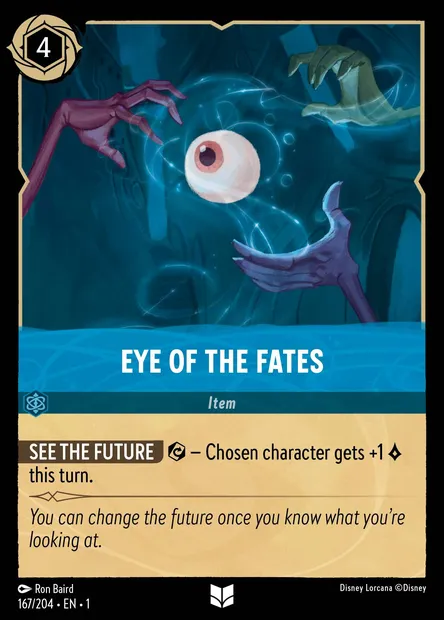 Eye of the Fates, Disney Lorcana card CH1-167 — The First Chapter set
