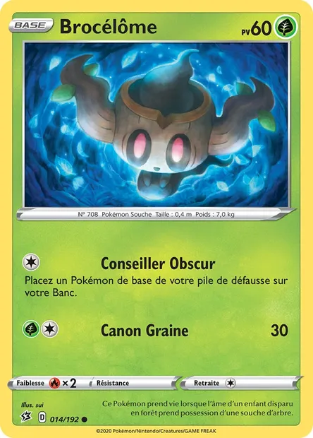Brocélôme, carte Pokémon RCL 14 — extension Clash des Rebelles