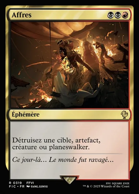 Affres, carte Magic FIC 319 — extension Final Fantasy Commander