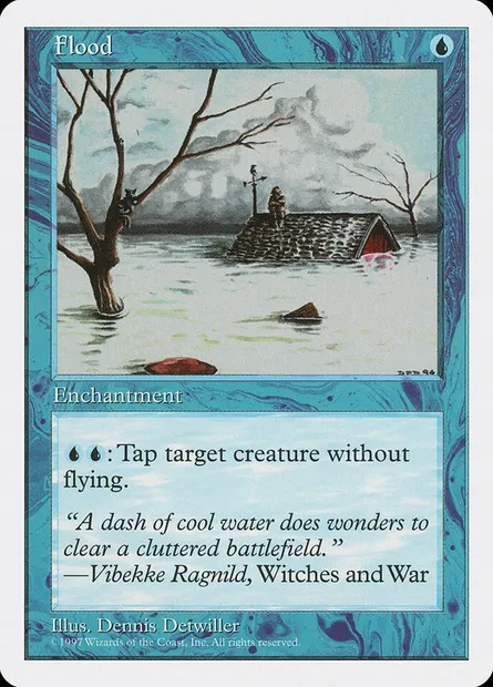 Flood, Magic card 5ED 87 — Fifth Edition set