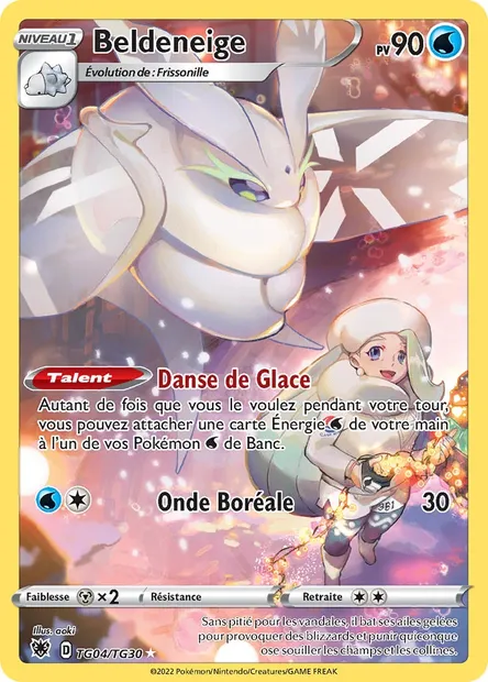 Beldeneige, carte Pokémon ASR TG04 — extension Astres Radieux