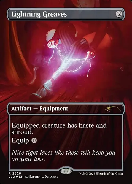 Jambières d'éclair, carte Magic SLD 2526 — extension Secret Lair Drop