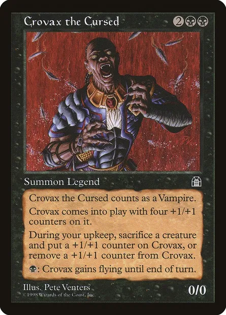 Crovax le maudit, carte Magic STH 55 — extension Forteresse