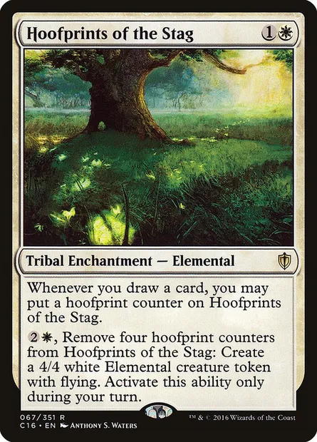 Hoofprints of the Stag, Magic card C16 67 — Commander 2016 set