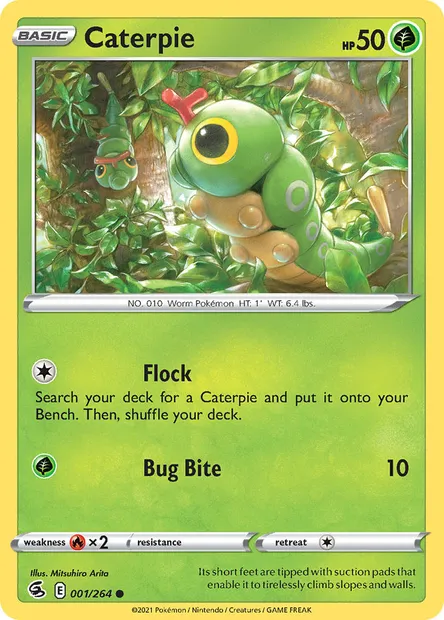 Caterpie, Pokémon card FST 1 — Fusion Strike set