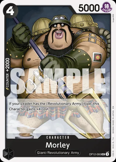 Morley, One Piece card OP12-093 — LEGACY OF THE MASTER set