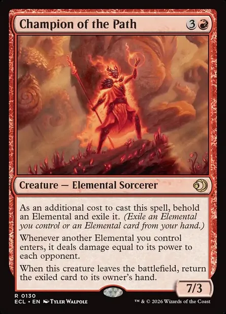 Champion of the Path, Magic card ECL 130 — Lorwyn Eclipsed set