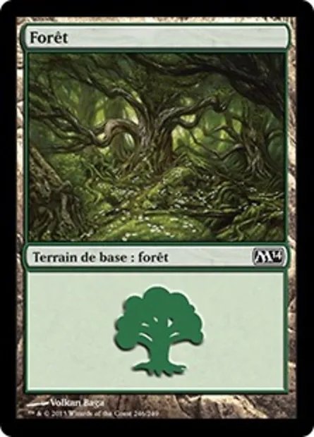 Forêt, carte Magic M14 246 — extension Magic 2014