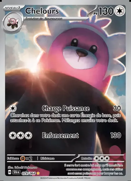 Chelours, carte Pokémon SFA 079 — extension Fable Nébuleuse