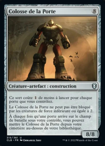Colosse de la Porte, carte Magic CLB 315 — extension Commander Légendes : la bataille de la Porte de Baldur