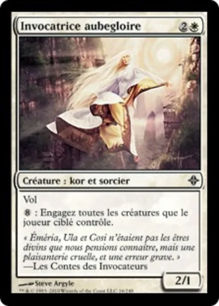 Invocatrice aubegloire, carte Magic ROE 16 — extension L'ascension des Eldrazi