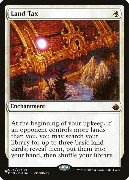 Land Tax, Magic card PLST BBD-94 — The List set