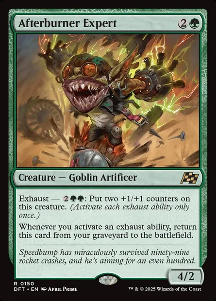 Afterburner Expert, Magic card DFT 150 — Aetherdrift set