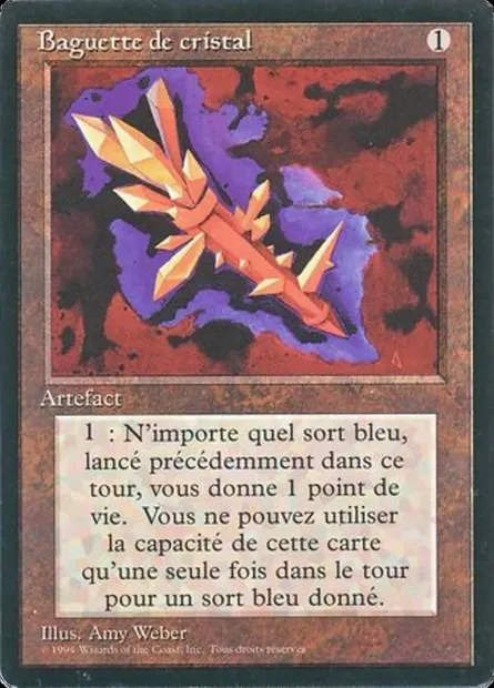 Crystal Rod, Magic card FBB 242 — Foreign Black Border set