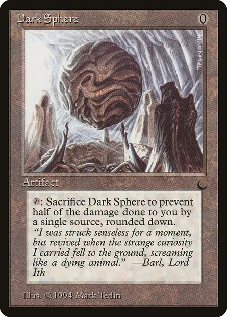 Dark Sphere, carte Magic DRK 100 — extension The Dark