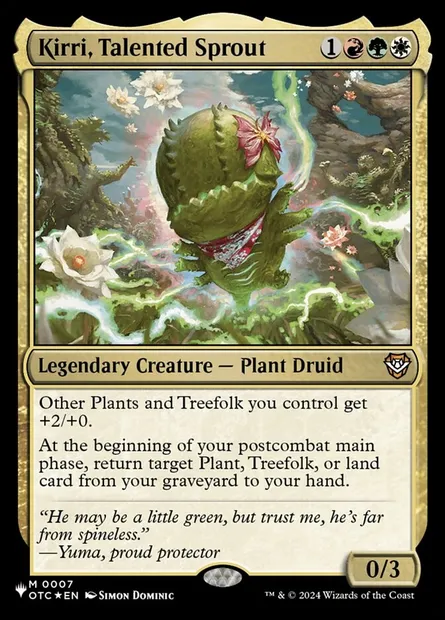 Kirri, Talented Sprout, Magic card PLST OTC-7 — The List set