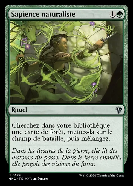 Sapience naturaliste, carte Magic MKC 178 — extension Murders at Karlov Manor Commander