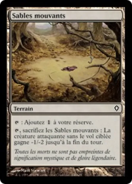 Sables mouvants, carte Magic WWK 140 — extension Worldwake