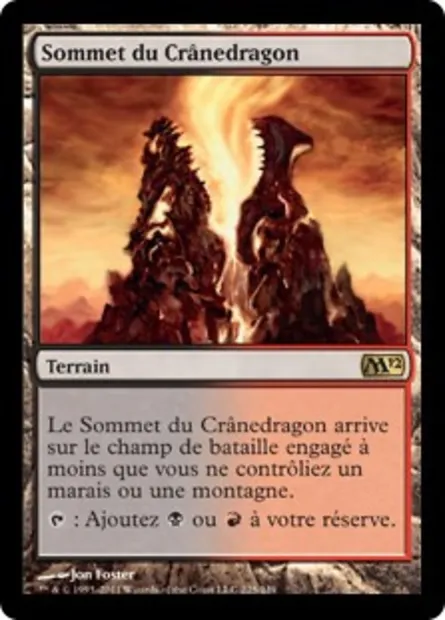 Sommet du Crânedragon, carte Magic M12 225 — extension Magic 2012