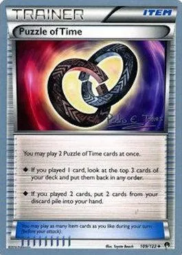Énigme du Temps, carte Pokémon WCD18 109-2 — extension World Championship Decks 2018
