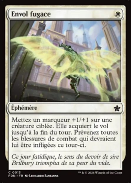 Envol fugace, carte Magic FDN 13 — extension Foundations